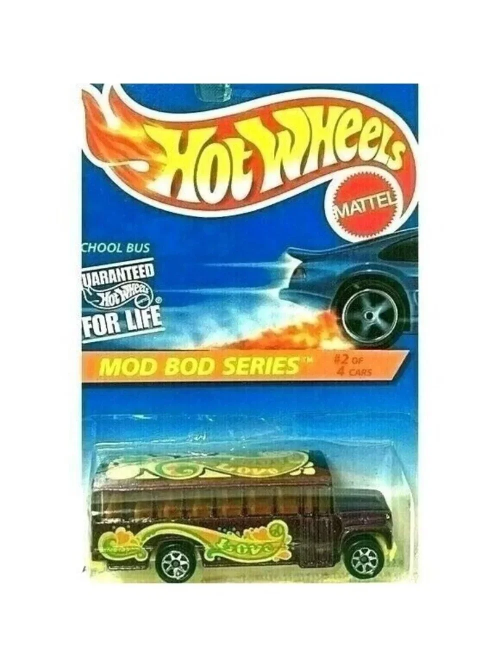 Vintage Die Cast Hot Wheels 1995 School Bus MOD BOD Series 2/4 397 Far-Out New